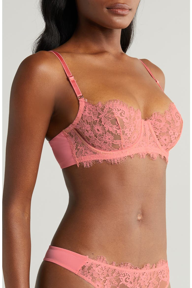 Entice Underwire Balconette Bra, Alternate, color, GERANM/CSH
