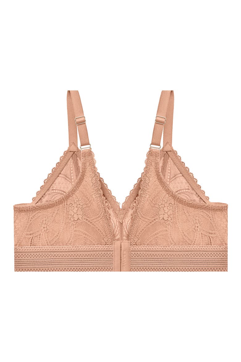 Bramour Gramercy Luxe Lace Bralette, Alternate, color, CAPPUCCINO