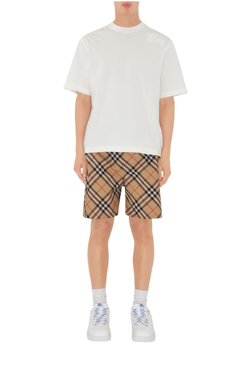Check Shorts, Main, color, Sand beige