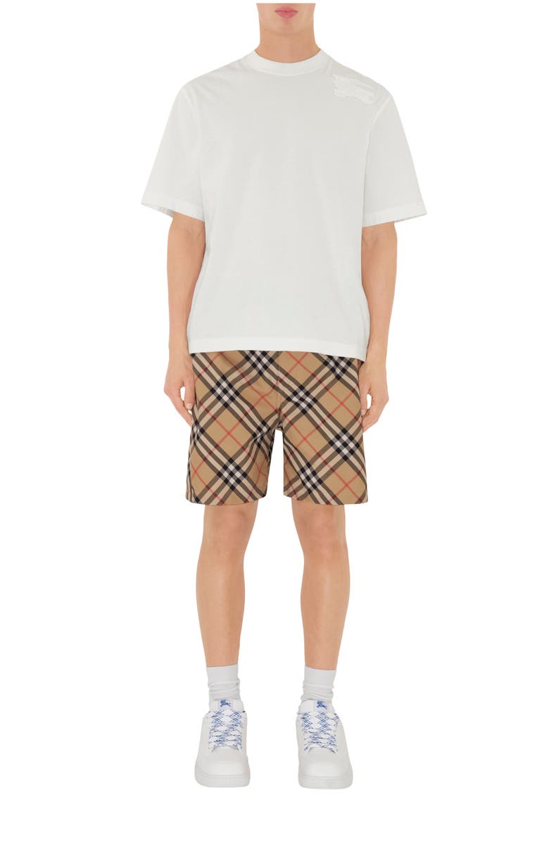 Burberry Check Shorts, Main, color, Sand