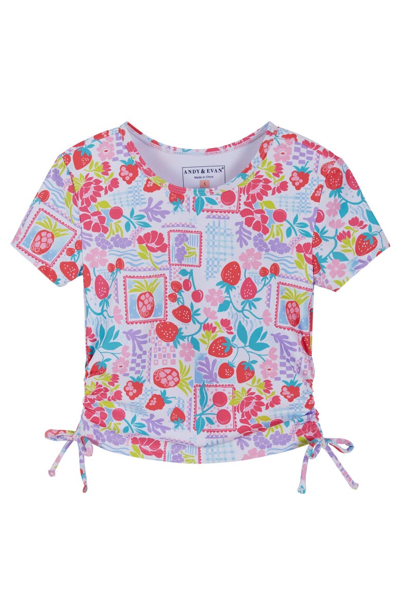 Andy & Evan Kids' Fruit Print Two-Piece Rashguard Swimsuit, Alternate, color, Fruit Print