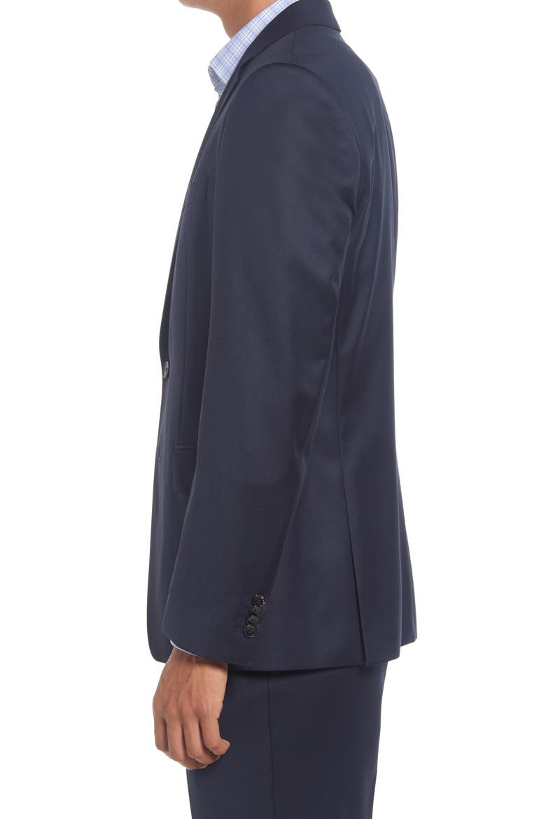 Slim Fit Solid Wool Suit Jacket, Alternate, color, NAVY