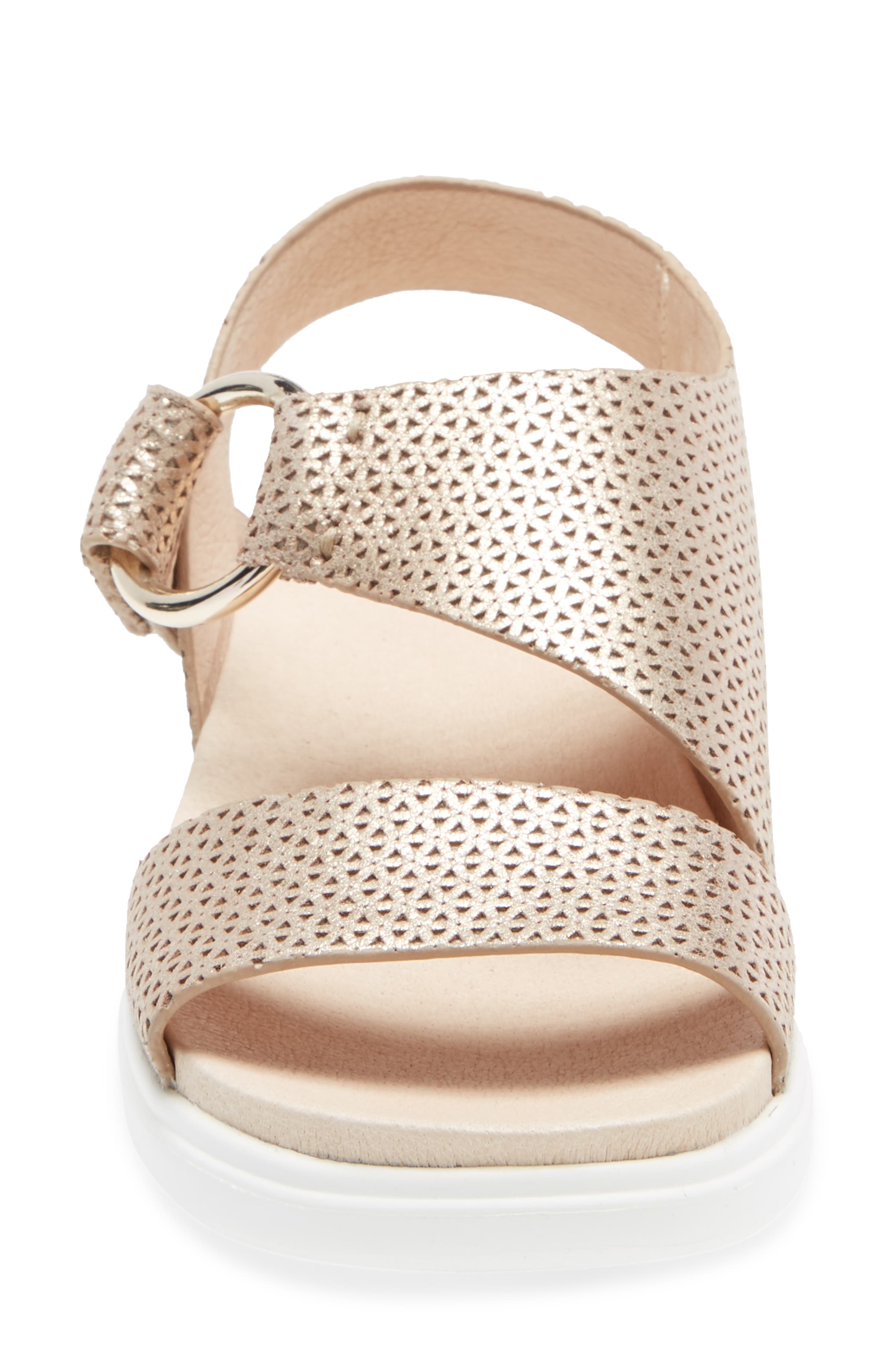 Helen Sandal, Alternate, color, GOLD TEXTURED NAPPA LEATHER