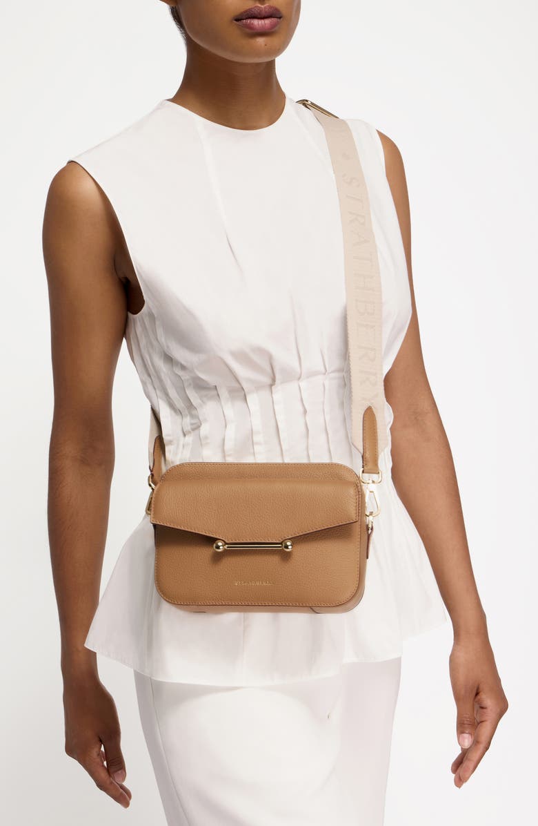 Strathberry Mosaic Leather Camera Crossbody Bag, Alternate, color,