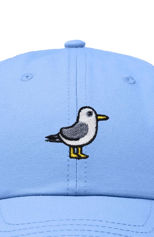 Dalix Seagull Embroidered Everyday Cap In Light Blue
