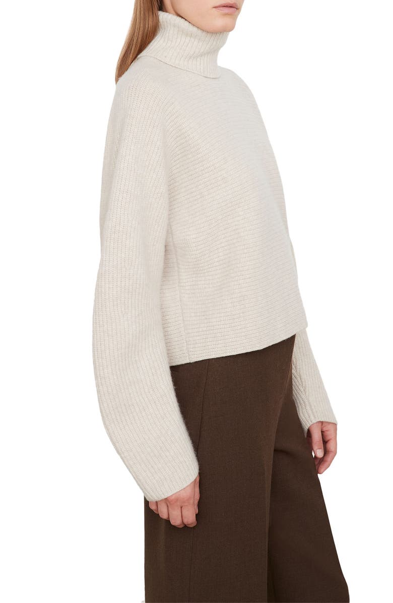 Vince Women's Ribbed Wool & Cashmere Turtleneck Sweater, Alternate, color,