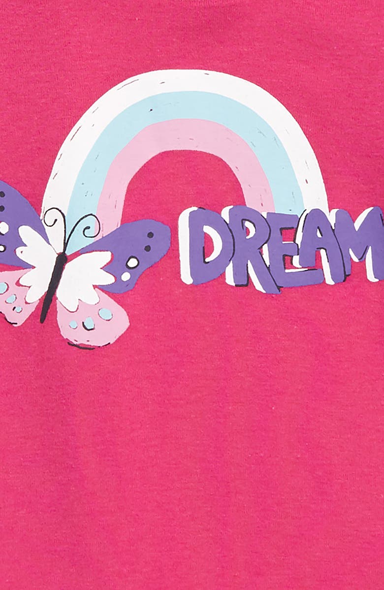 Munki Munki Butterflies Fitted Three-Piece Pajamas, Alternate, color,