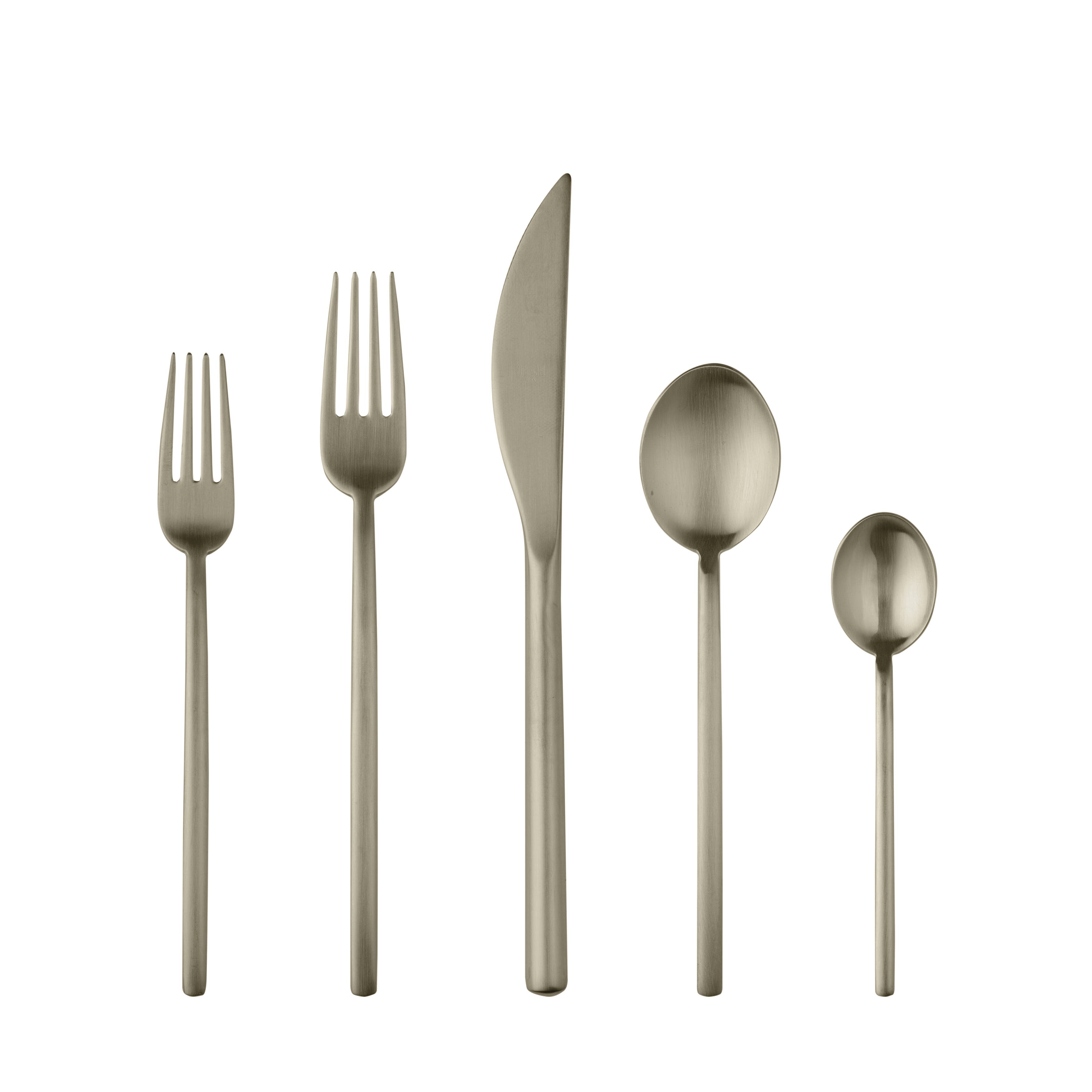 Mepra Linea Flatware Set In Gray