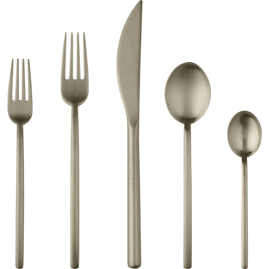Mepra Linea Flatware Set In Gray