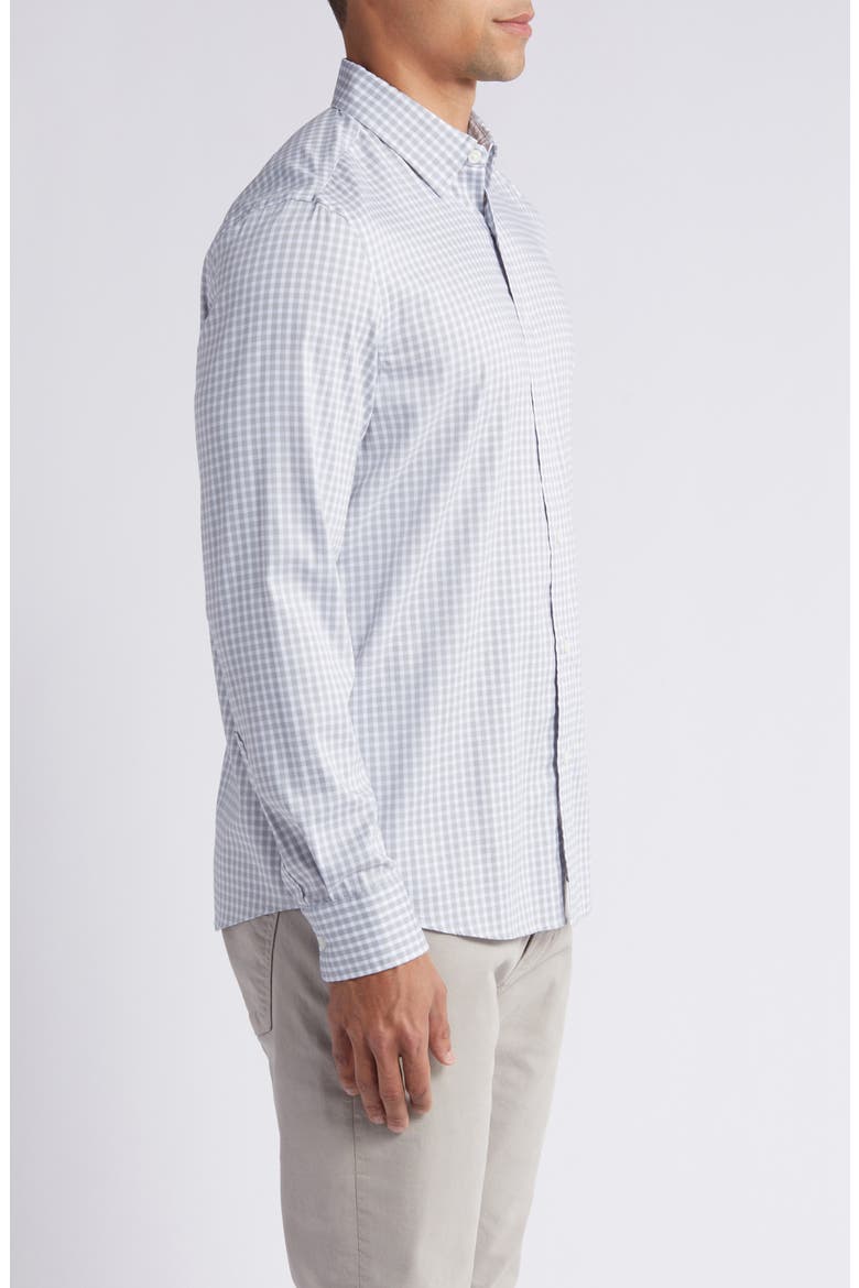 The Movement Button-Up Shirt, Alternate, color, GREY SKIES GINGHAM