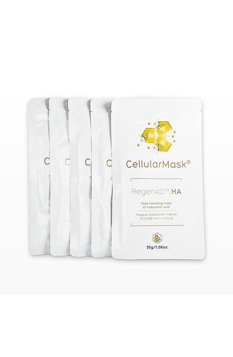 Regen4D HA CellularMask Deep Hydrating Sheet Mask 5x1.06oz, Alternate, color, NO COLOR