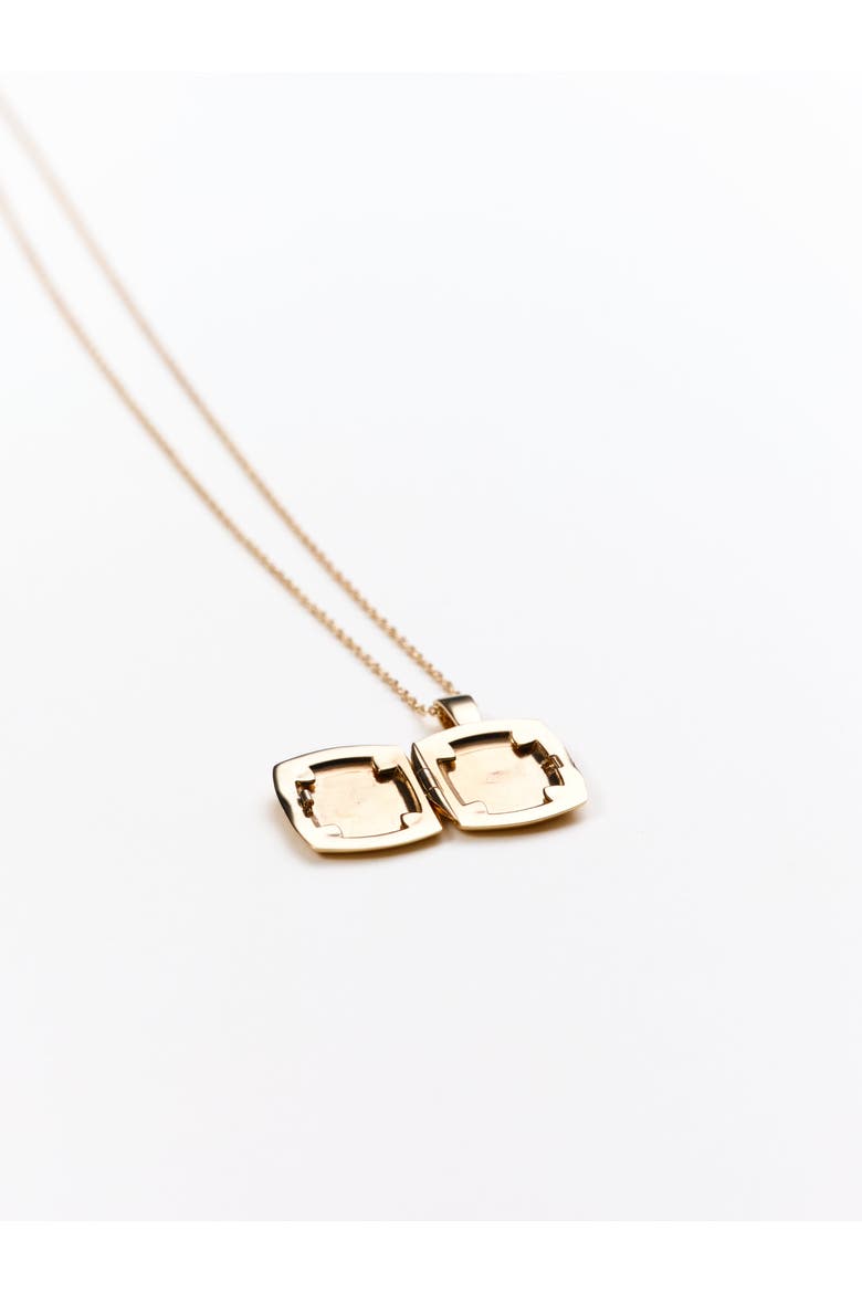 Toni Simple Locket, Alternate, color, 14K Recycled Gold Vermeil