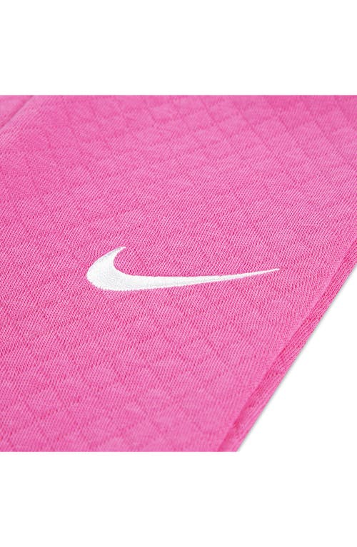 Nike Diamond Jacquard Sweater & Flared Pants Set In Pink
