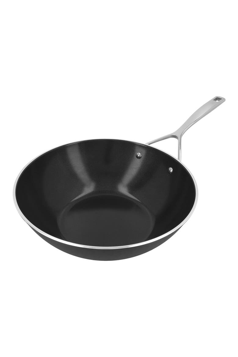 Alu Pro 5 12-Inch Ceramic Nonstick Wok, Alternate, color, BLACK