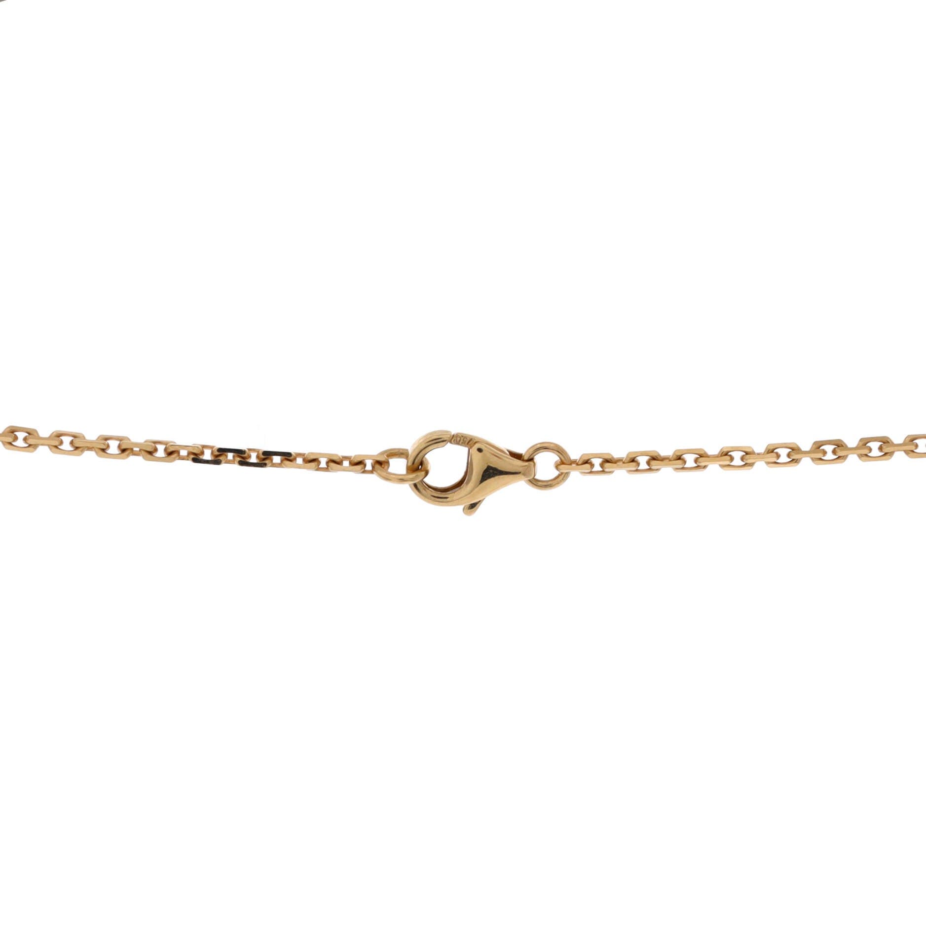 3 Diamonds Love Pendant Necklace 18K Yellow Gold and Diamonds, Alternate, color, Metallic Gold
