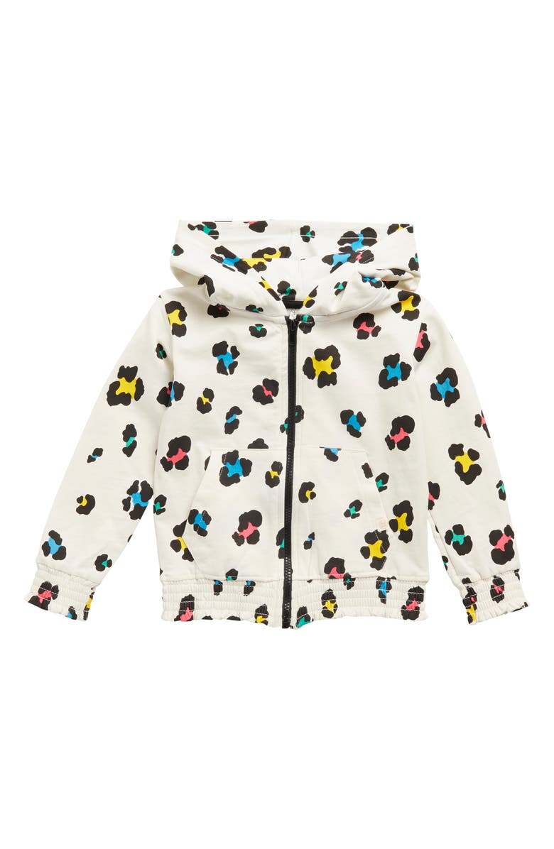 Sovereign Code Kids' Leopard Print Zip Hoodie, Main, color,