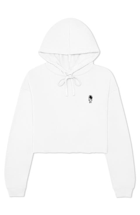 Astronaut Cropped Hoodie