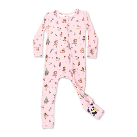 Baby Nutcracker Pink Convertible Footie