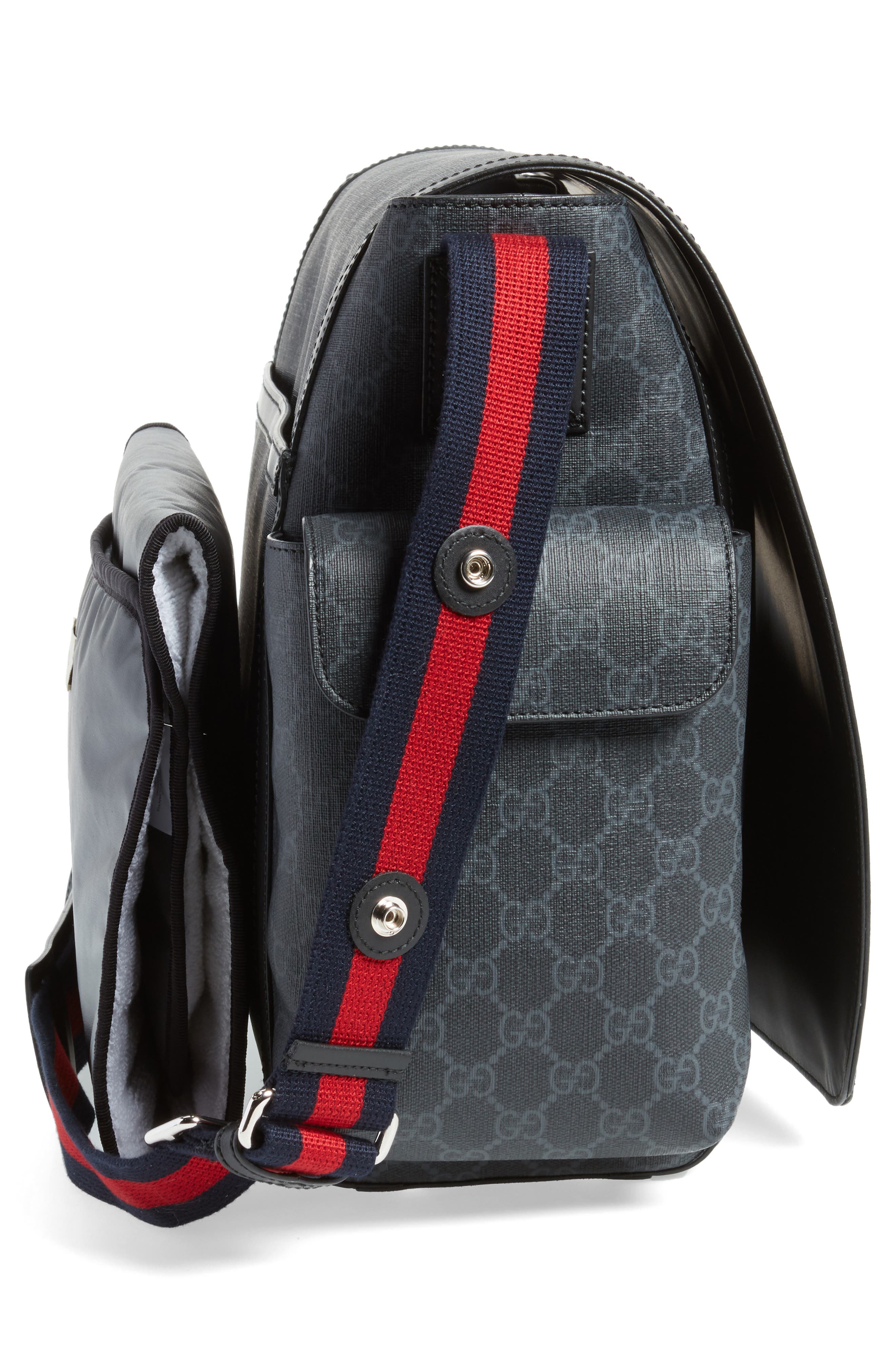 Gucci GG Supreme Canvas Diaper Bag, Alternate, color, 