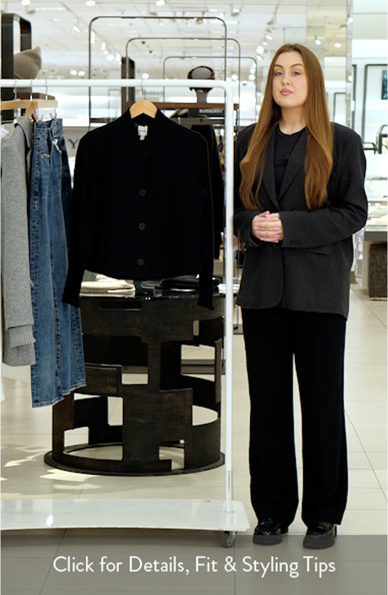 Fringe Mix Knit Bomber Jacket, sales video thumbnail