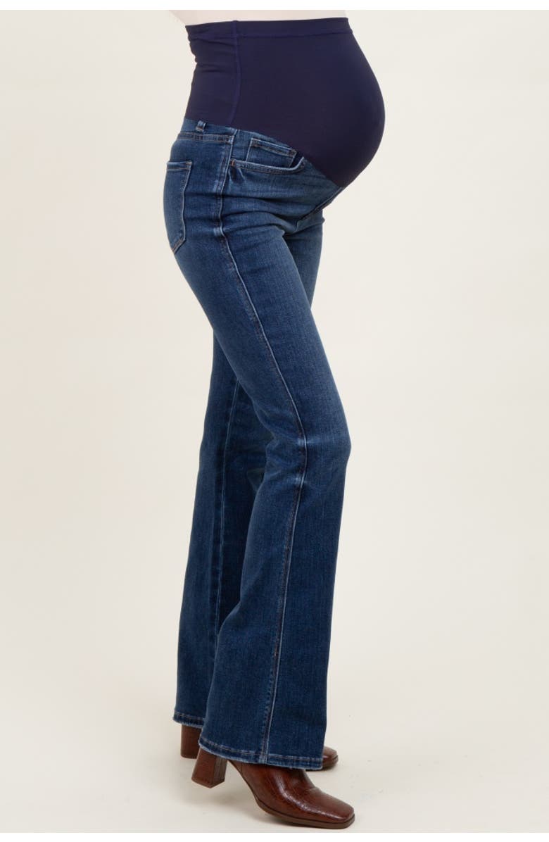 PinkBlush Wash Super High Rise Bootcut Maternity Jeans, Alternate, color,
