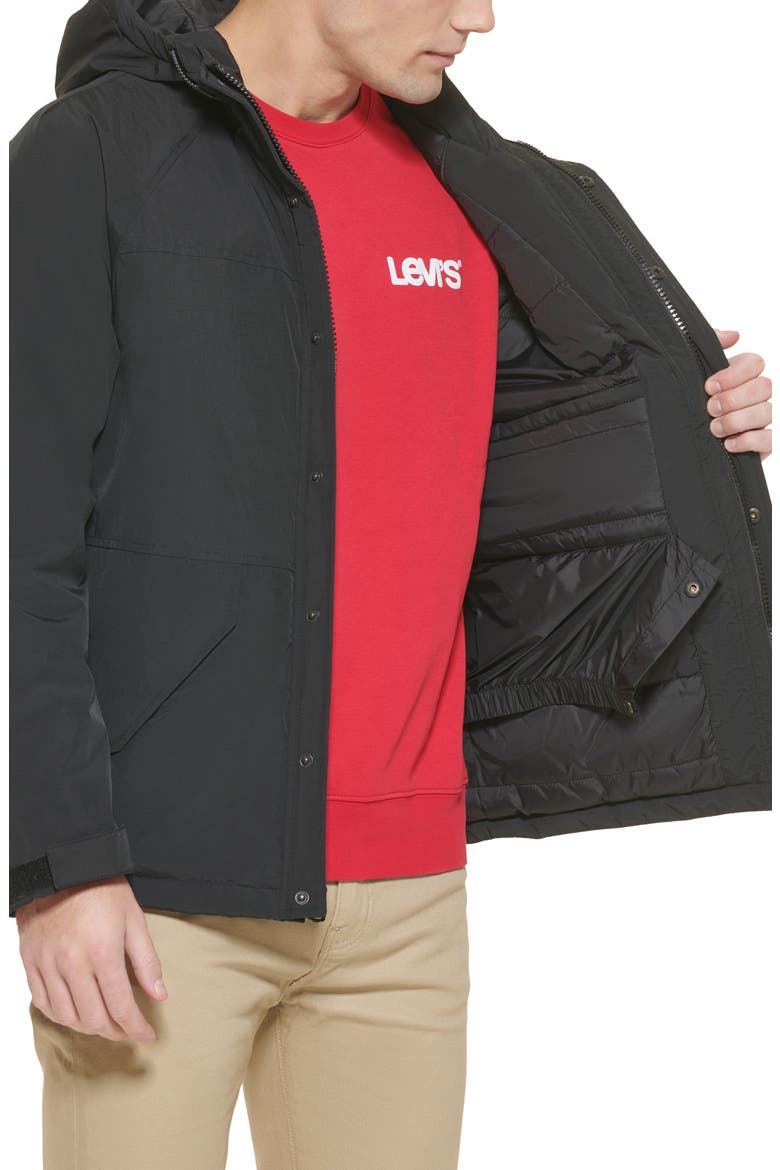 Levi's® Performance Storm Rain Jacket, Alternate, color, BLACK