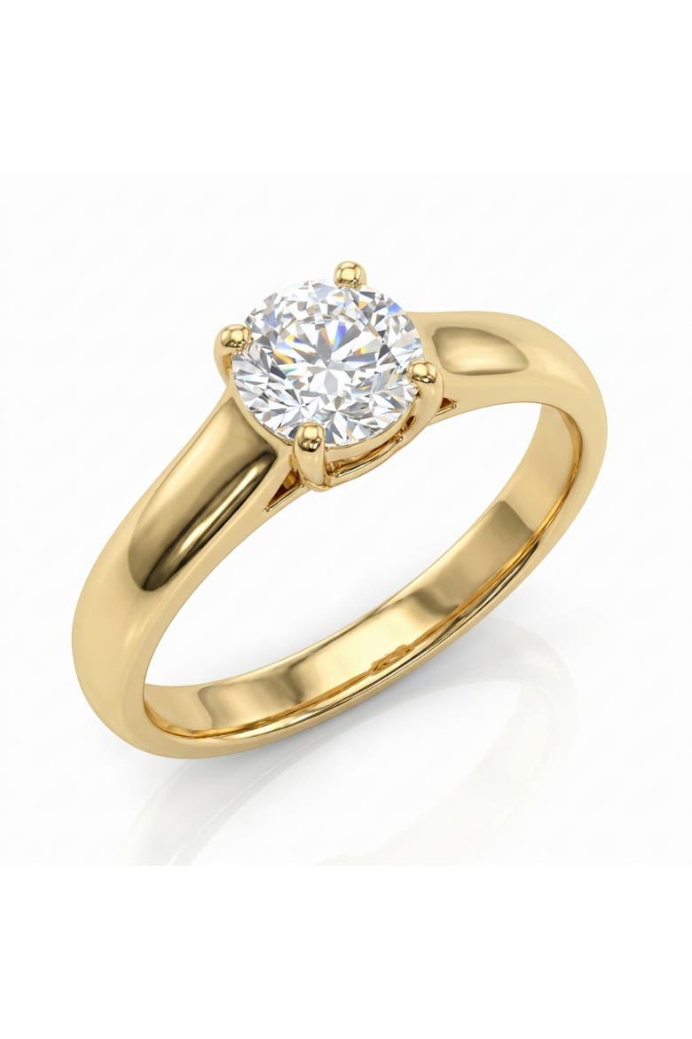 1Ct Diamond Solitaire Engagement Ring in 14k Gold Lab Grown, Main, color, 14k Yellow Gold
