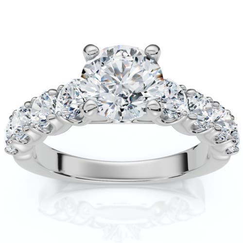 Bliss Diamond Certified 3ct Diamond Engagement Ring 14k Gold Lab Grown In 14k White Gold