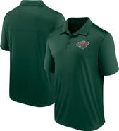 FANATICS Men's Fanatics Branded  Green Minnesota Wild Left Side Block Polo