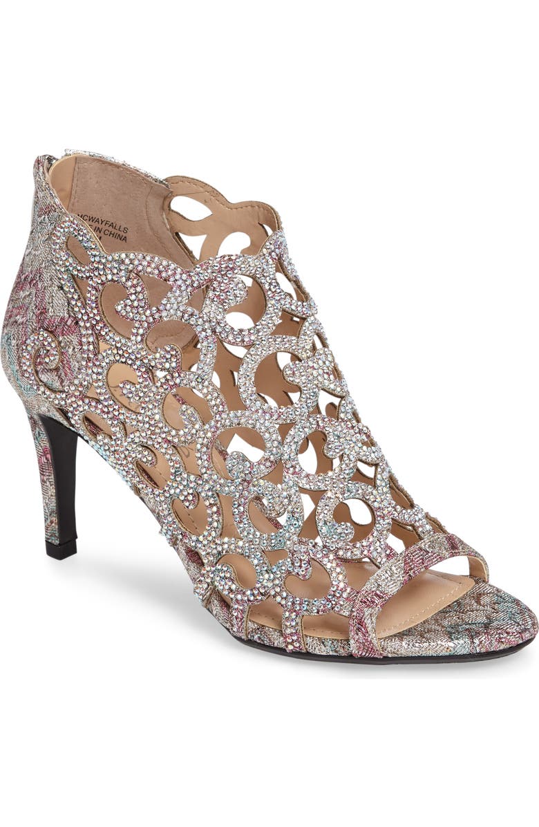 J. Reneé McWayfalls Peep Cutout Bootie, Main, color,