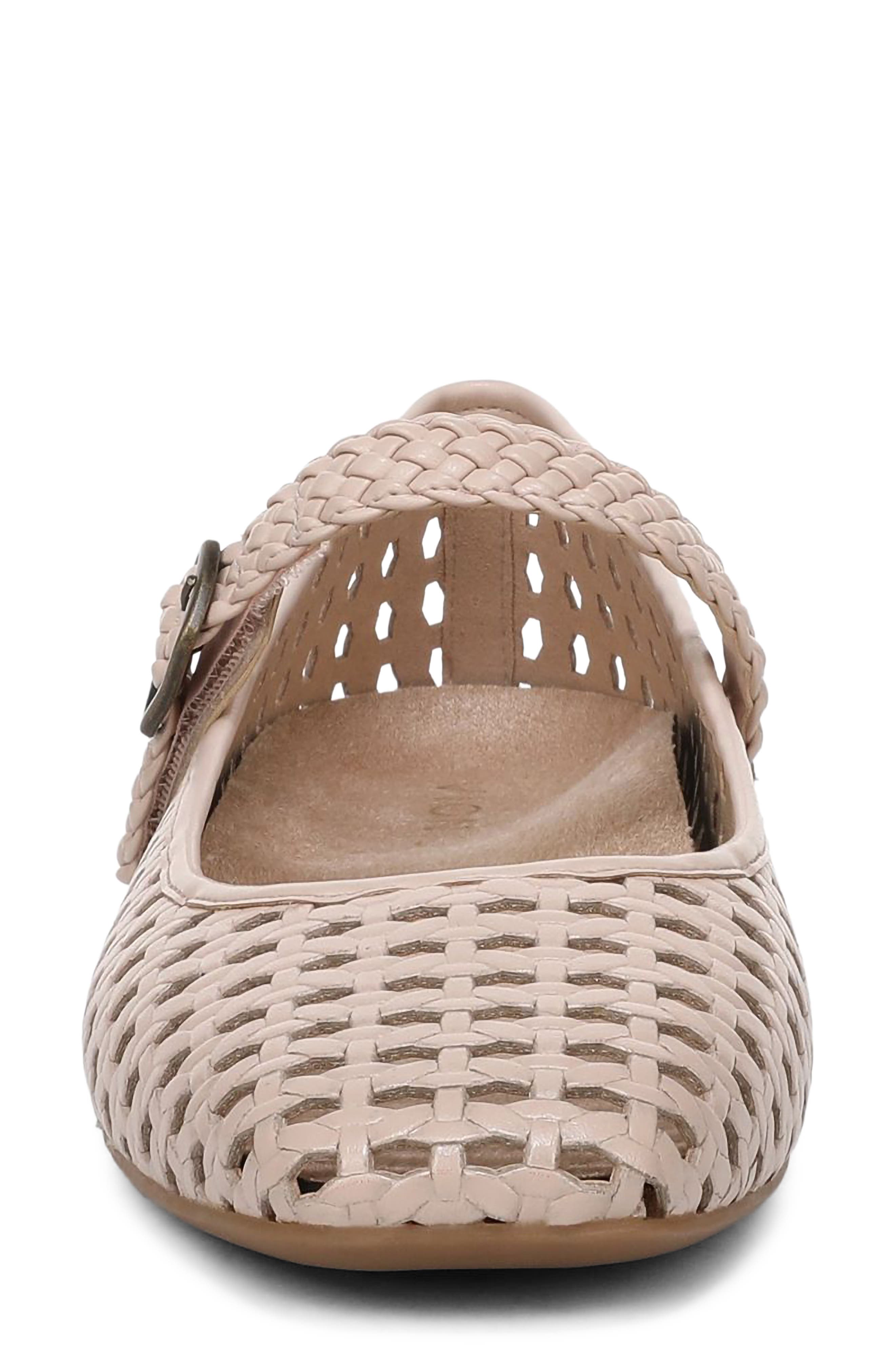 Alameda Woven Mary Jane Flat, Alternate, color, CAMEO ROSE
