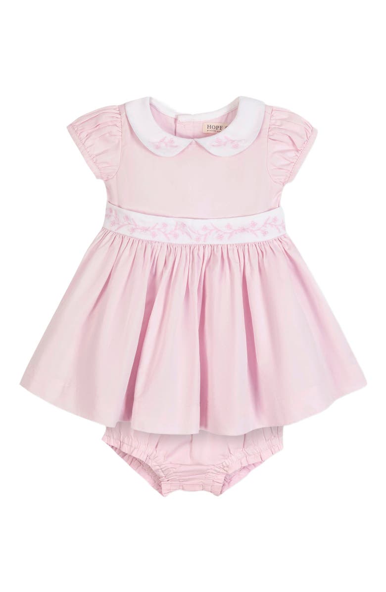 Hope & Henry Baby Organic Peter Pan Collar Party Dress, Infant, Main, color,