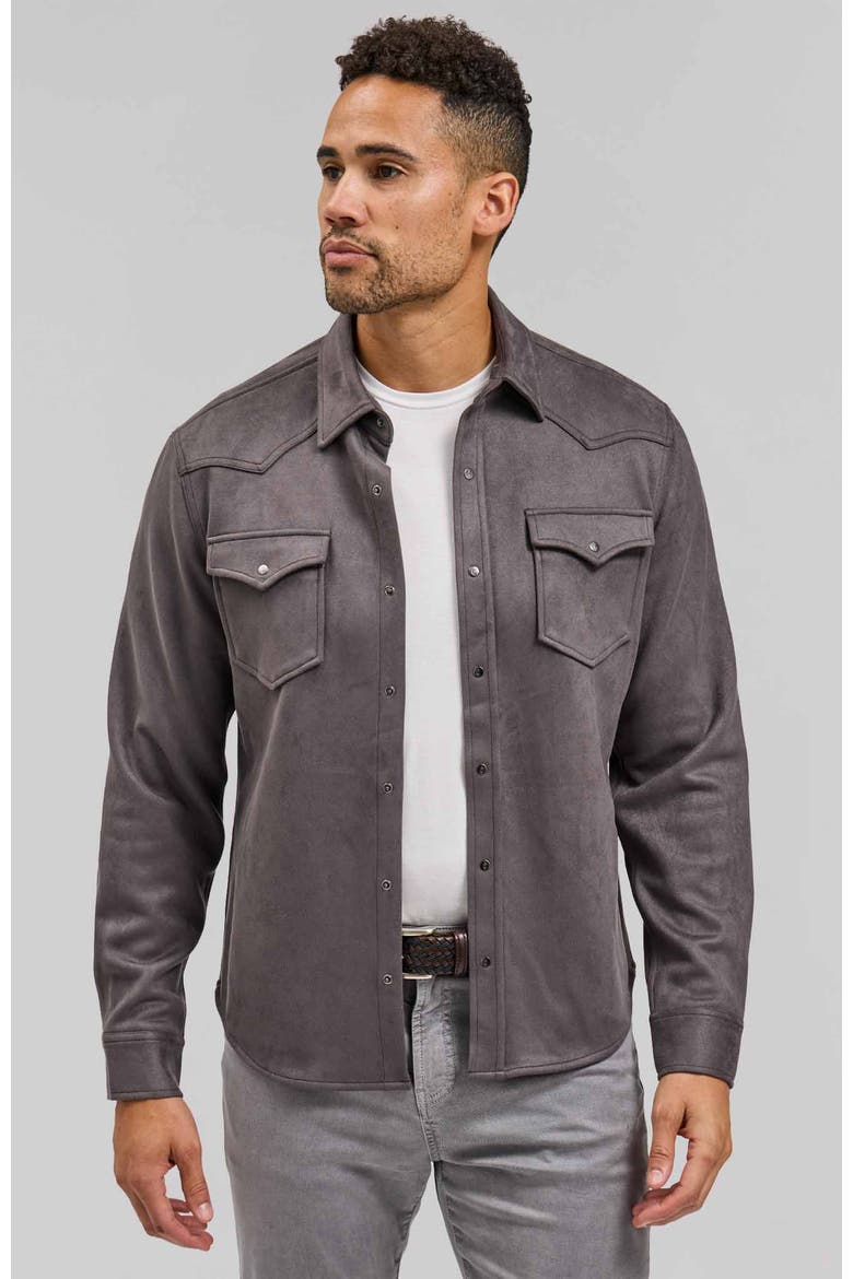 The Wyatt Shirt Jacket, Main, color, Smoke