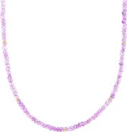 The Lovery Fine Jewelry Pink Amethyst Bead Necklace