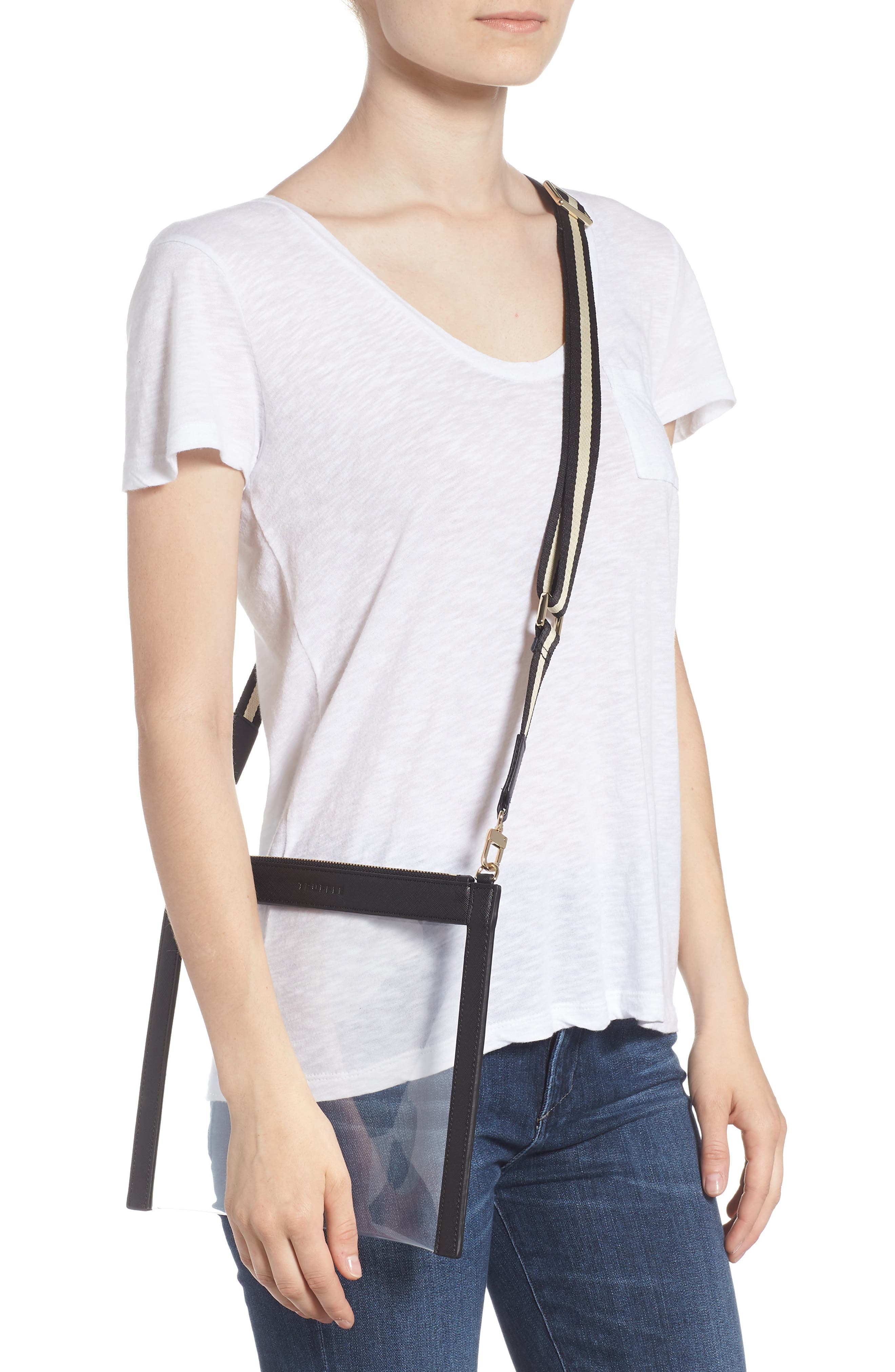 Truffle Clarity Crossbody Bag, Alternate, color, 