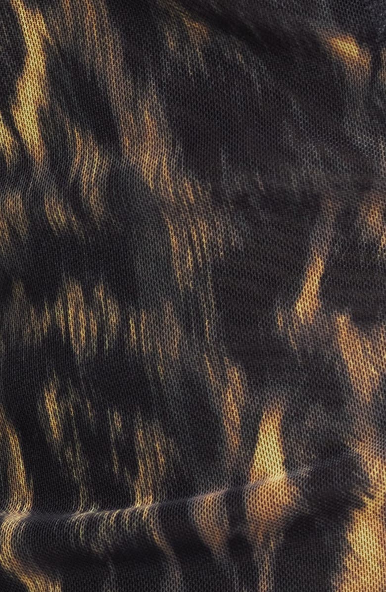 AllSaints Edana Mesh Top, Alternate, color, Jinx Golden Brown