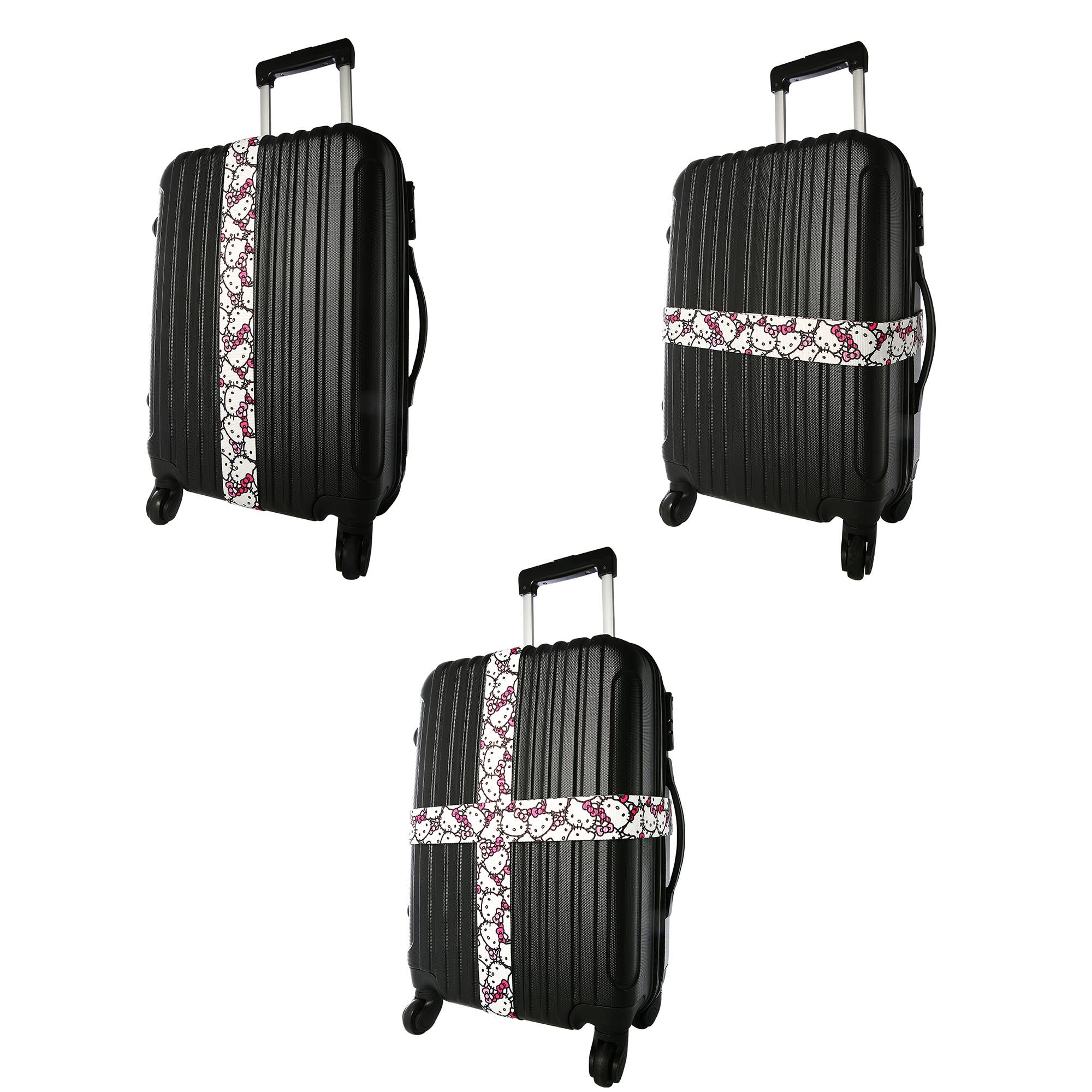Hello Kitty Luggage Strap, 2-Piece Set, Alternate, color, White, Pink