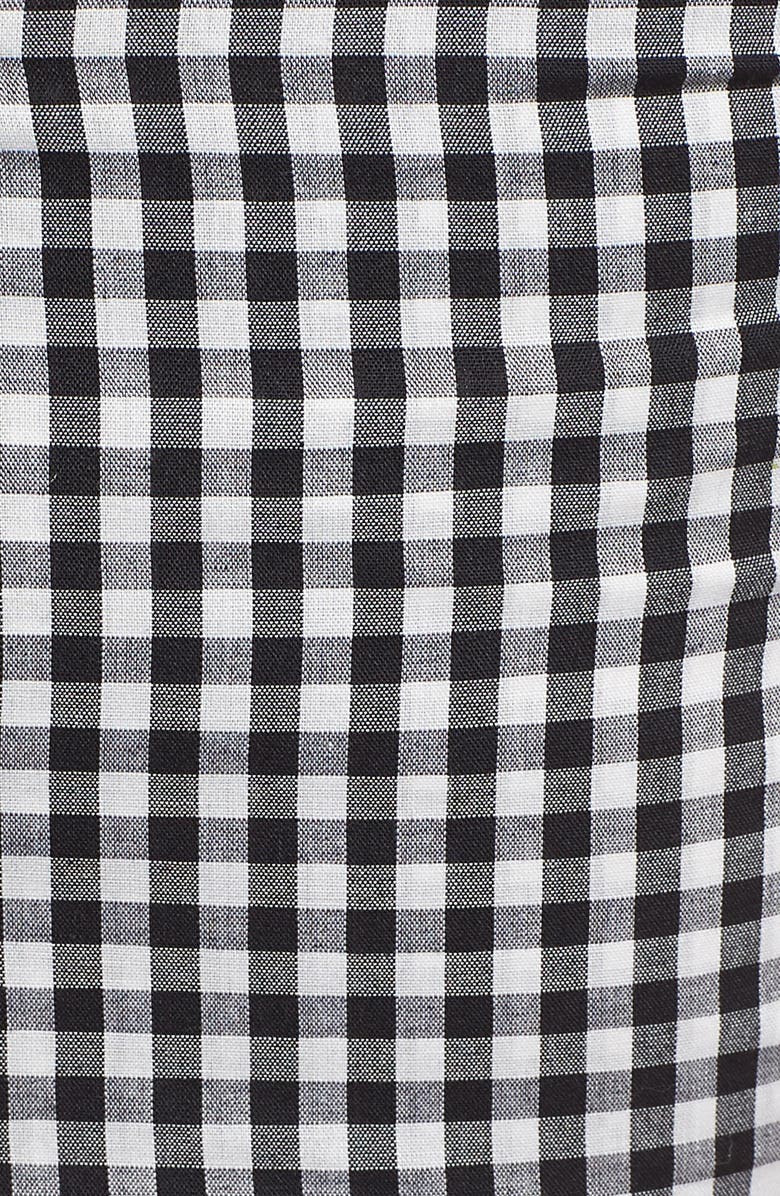 Socialite Twist Front Gingham Crop Top, Alternate, color, 