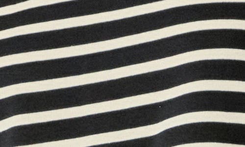English Factory Contrast Crewneck Stripe T-shirt In Black/pink