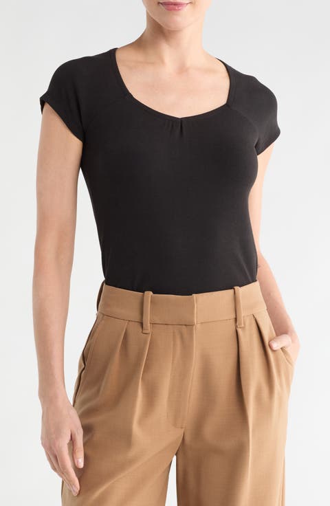 Sweetheart Short Sleeve Top