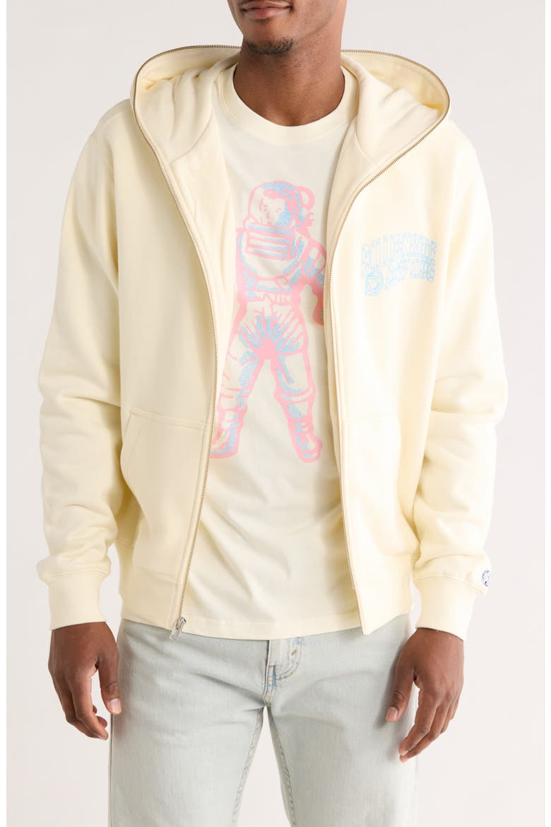 Small Curve Graphic Zip Hoodie, Main, color, WINTER WHITE