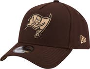 New Era Men's New Era  Dark Brown Tampa Bay Buccaneers Burnt Wood A-Frame 9FORTY Adjustable Hat