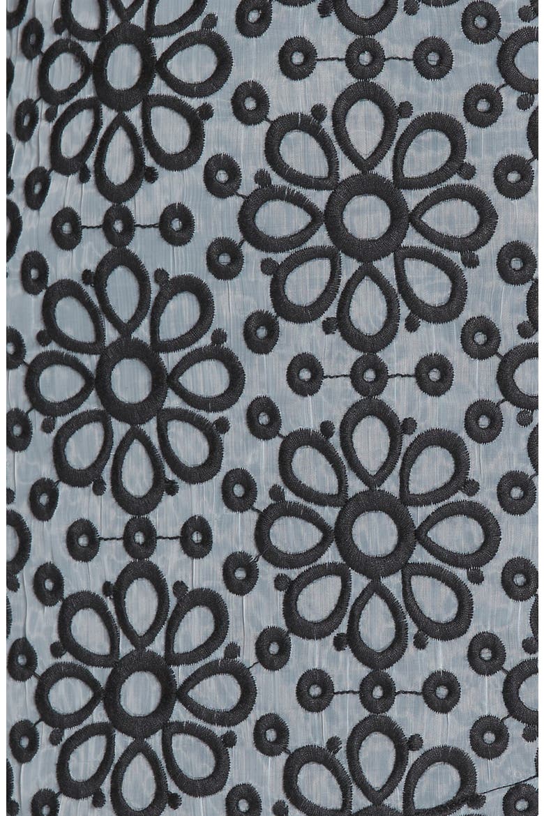 Daisy Organza Skirt, Alternate, color, BLACK DAISY PATTERN