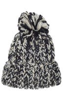 Vince Camuto Chunky Metallic Pom Knit Beanie