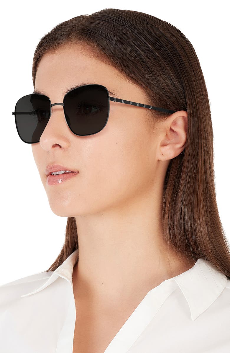 Valentino 57mm Square Sunglasses, Alternate, color,