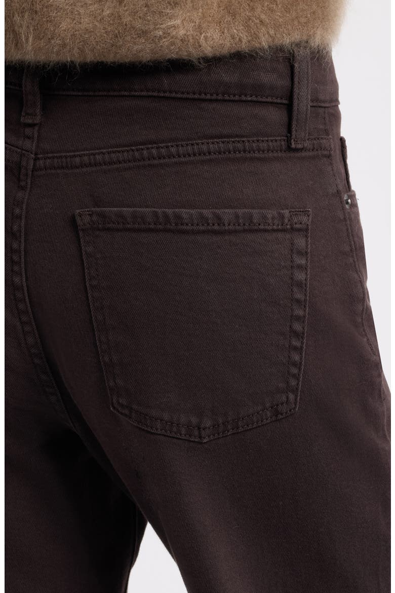 High Waist Straight Leg Jeans, Alternate, color, BROWN COFFEE
