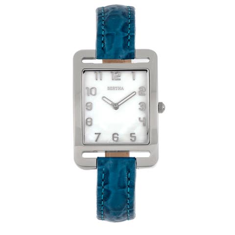 Marisol Swiss MOP Leather-Band Watch