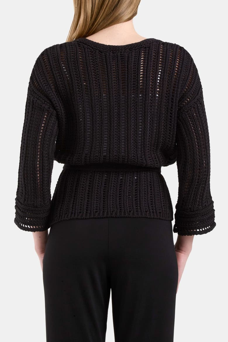 THE PROBE CARDIGAN, Alternate, color, BLACK
