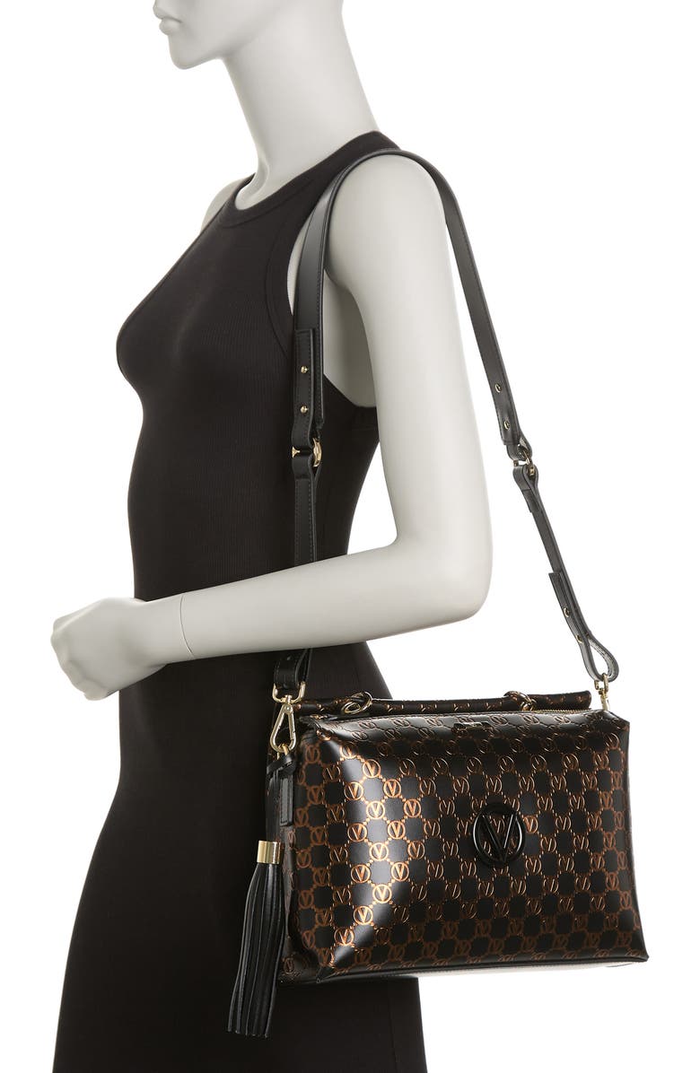 VALENTINO BY MARIO VALENTINO Bridget Leather Logo Monogram Crossbody Bag, Alternate, color,