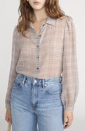 FRAME The Plaid Staple Silk Shirt